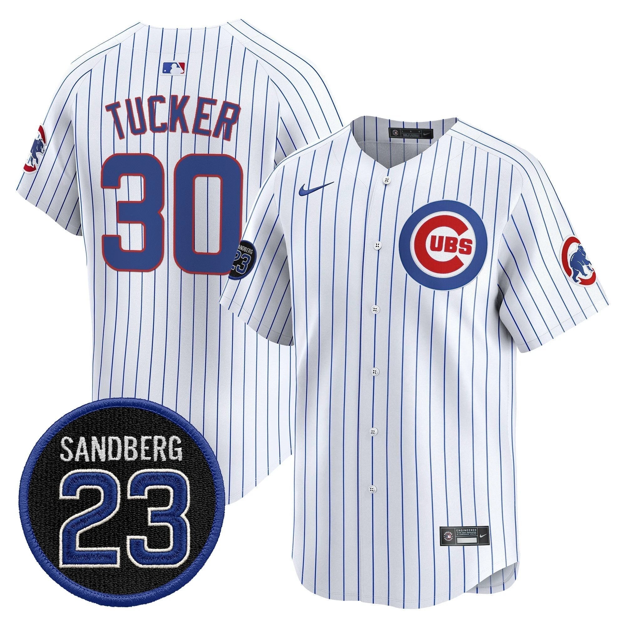 Kyle Tucker Jersey #30 Chicago Cubs Ryne Sandberg Tribute Stitched Stripes by My Store