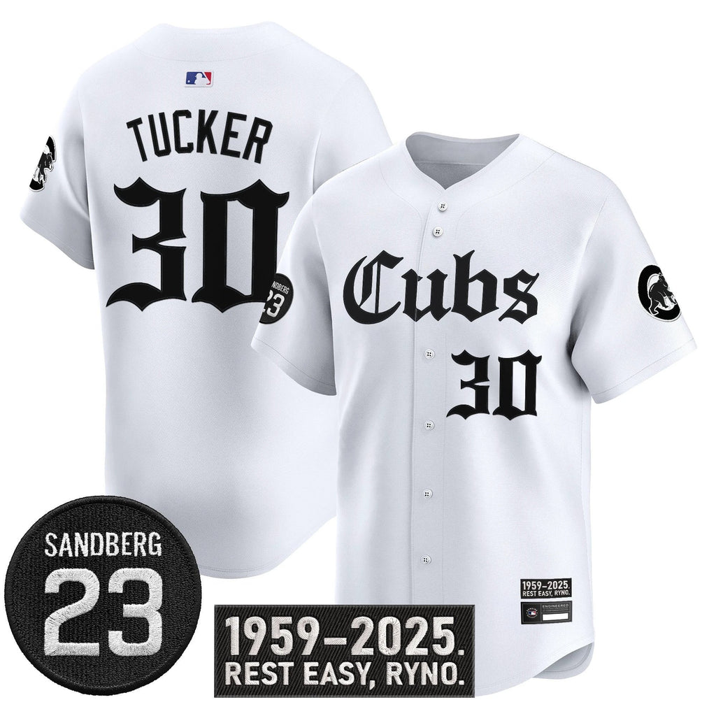 Kyle Tucker Jersey #30 Chicago Cubs Ryne Sandberg Tribute Stitched White by My Store