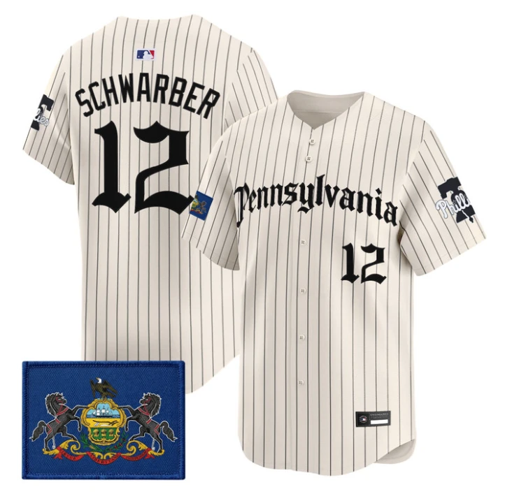 Kyle Schwarber Jersey #12 Phillies Pennsylvania Gothic Edition Stitched by My Store