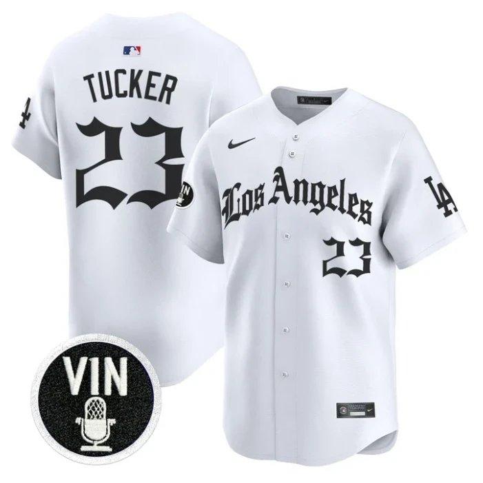 Kyle Tucker Jersey #23 Los Angeles Dodgers LA Gothic Style Vapor Stitched by My Store