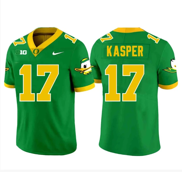 Kyler Kasper Jersey #17 Oregon Ducks Football Green by My Store