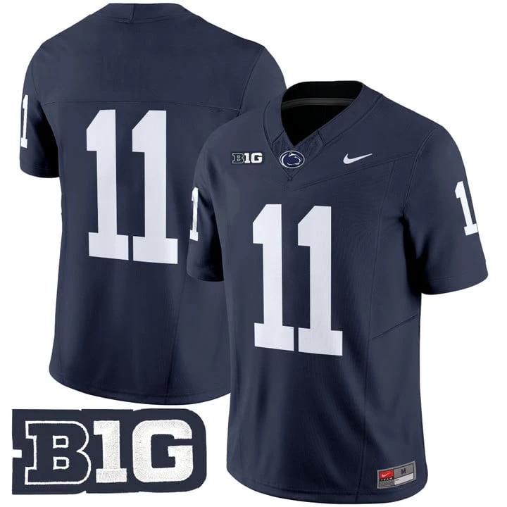 Kyron Hudson Jersey #11 No Name Penn State Nittany Lions 2025 Stitched by My Store NCAA Football Jerseys