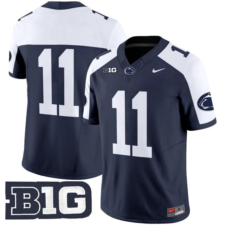 Kyron Hudson Jersey #11 No Name Penn State Nittany Lions 2025 Stitched by My Store NCAA Football Jerseys