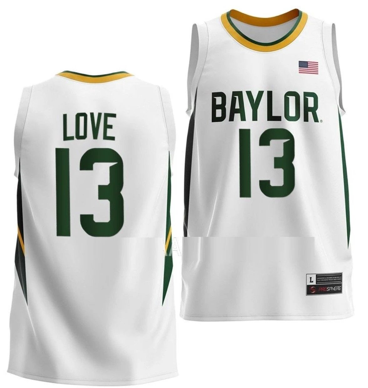 Langston Love Jersey Baylor Bears College Basketball #13 by My store basketball