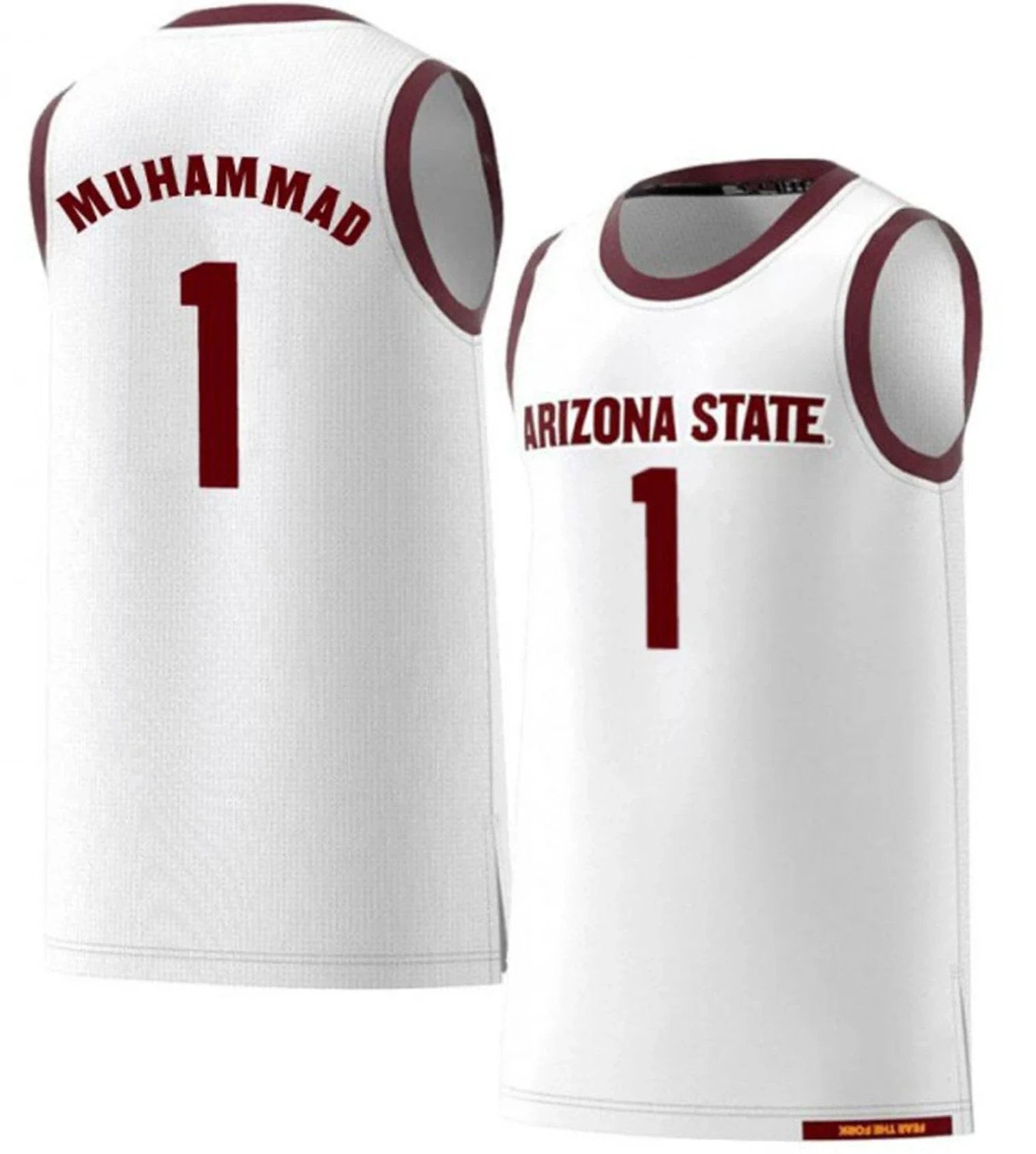 Luther Muhammad Jersey Arizona State Sun Devils College Basketball #1 by My store basketball
