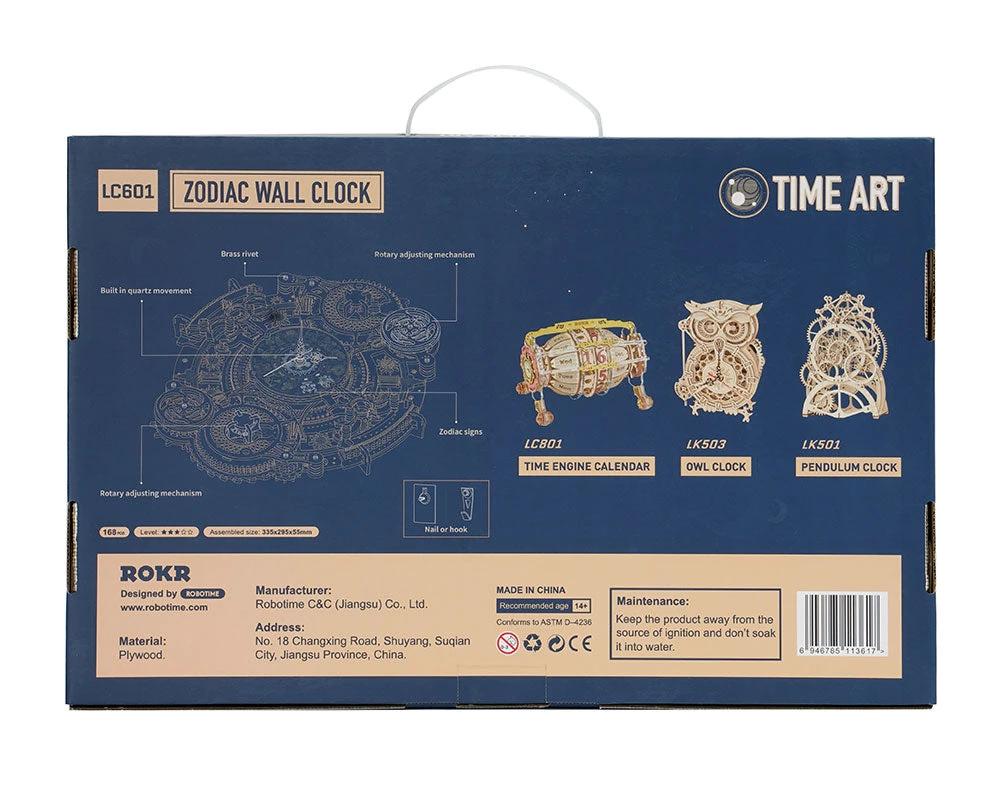Zodiac Wall Clock and Calendar Bowlift by Bowlift