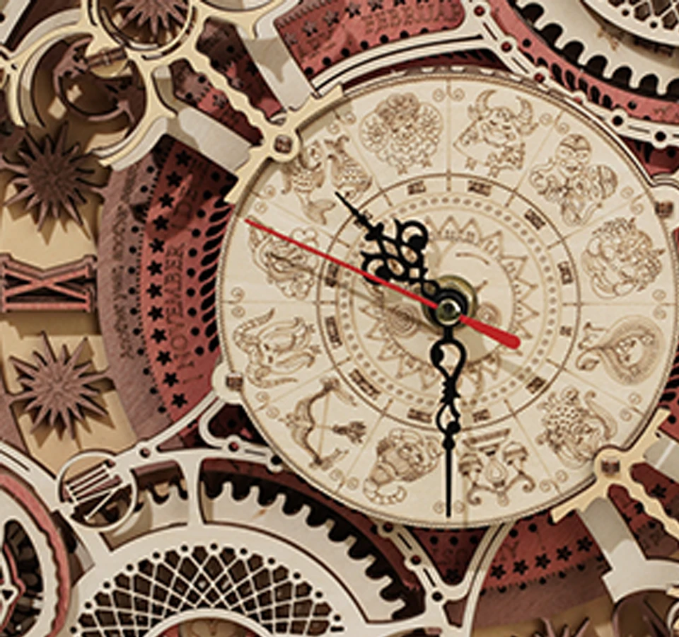 Zodiac Wall Clock and Calendar Bowlift by Bowlift