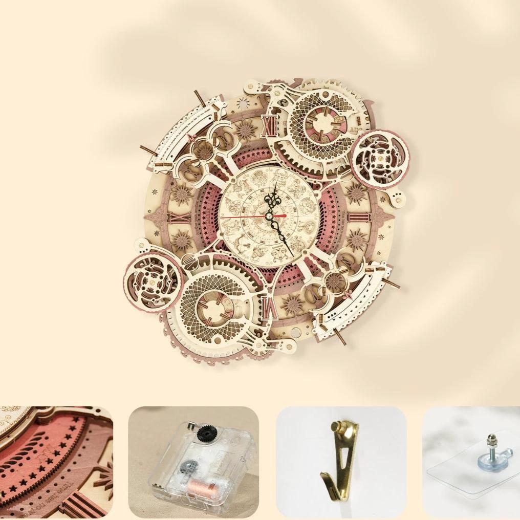 Zodiac Wall Clock and Calendar Bowlift by Bowlift