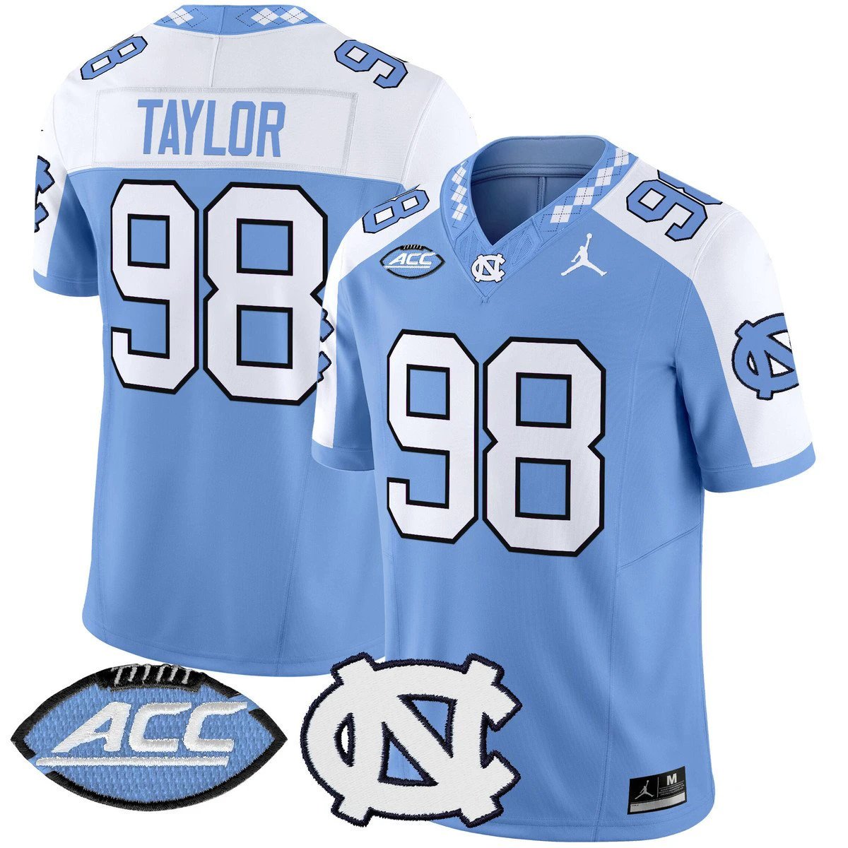Lawrence Taylor Jersey #98 North Carolina Tar Heels 2025 Stitched Blue Alter by My Store NCAA Football Jerseys