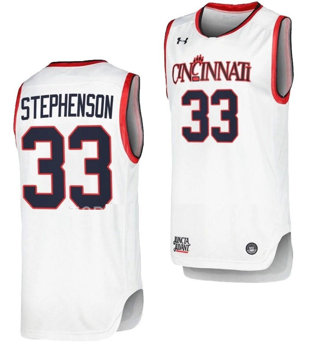 Lance Stephenson Jersey Cincinnati Bearcats College Basketball Replica White #33 by My store basketball
