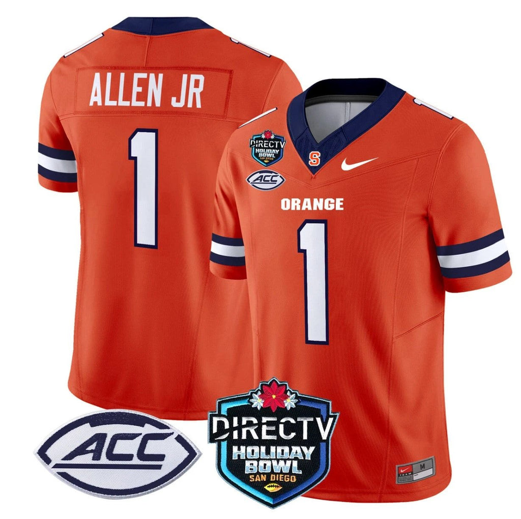 LeQuint Allen Jersey #1 Syracuse Orange 2025 Holiday Bowl Patch Orange by My Store