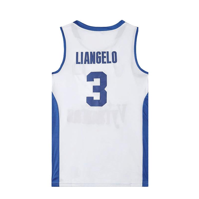 Lithuania Prienu Vytautas #3 LiAngelo Basketball Jersey White by My store basketball