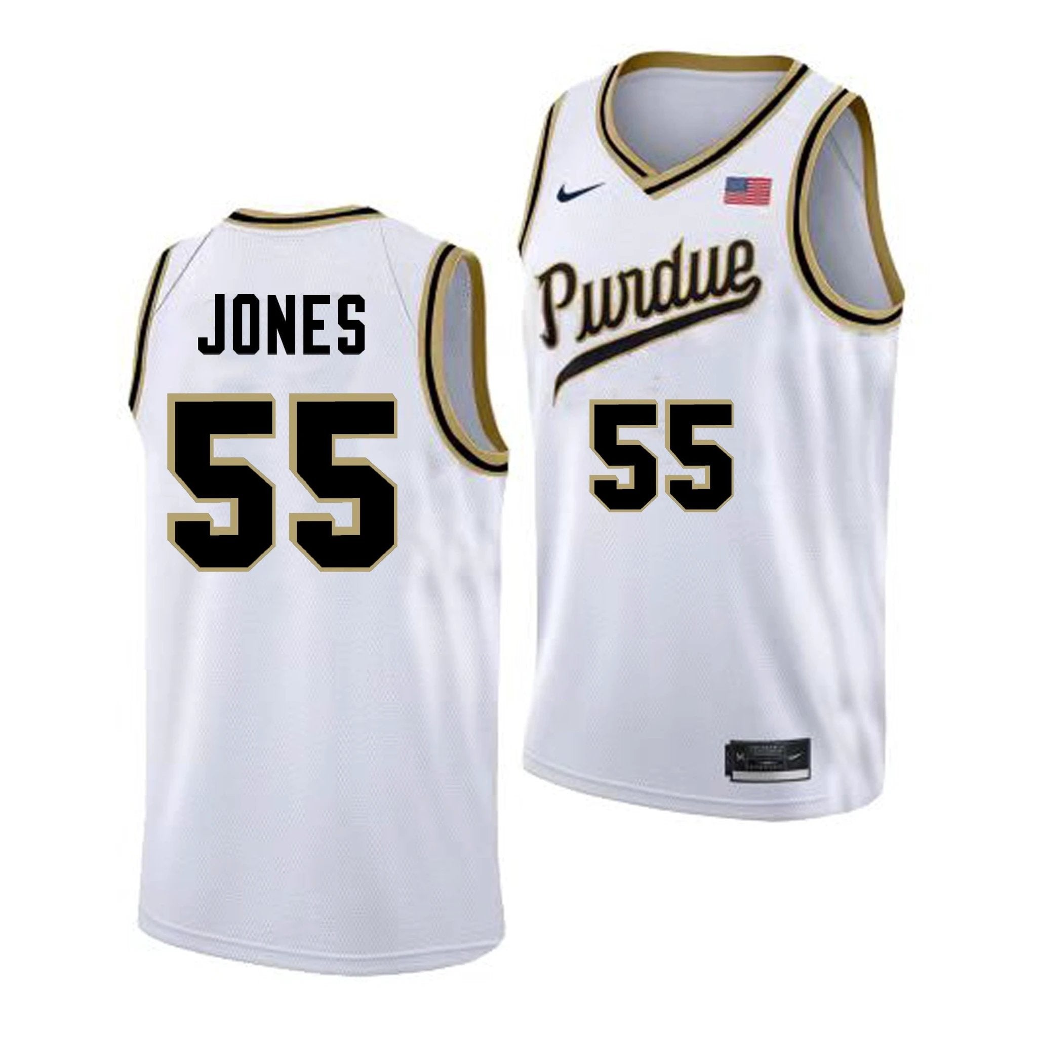 Lance Jones Jersey #55 Purdue Boilermakers College Basketball White Alternative by My store basketball