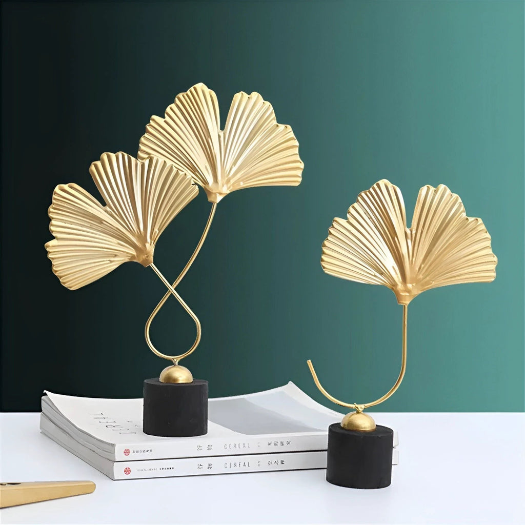 Minimalistic Ginkgo Leaf Sculpture for Elegant Natural Charm Bowlift by Bowlift