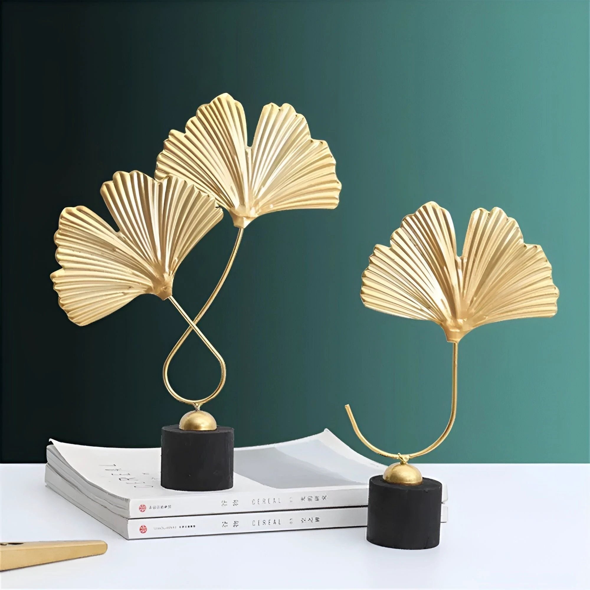 Minimalistic Ginkgo Leaf Sculpture for Elegant Natural Charm Bowlift by Bowlift