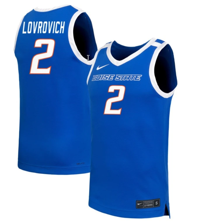 Linsey Lovrovich Jersey #2 Boise State Broncos NIL Basketball Royal by My store basketball