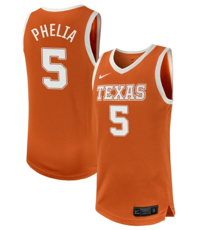 Laila Phelia Jersey #5 Texas Longhorns NIL Basketball Texas Orange by My store basketball