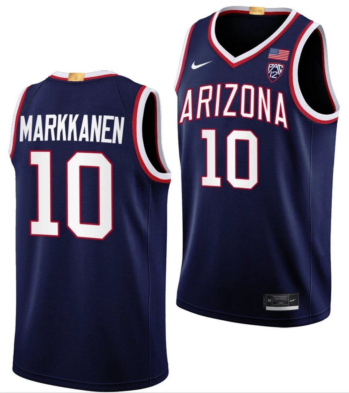 Lauri Markkanen Jersey Arizona Wildcats College Basketball Limited #10 by My store basketball