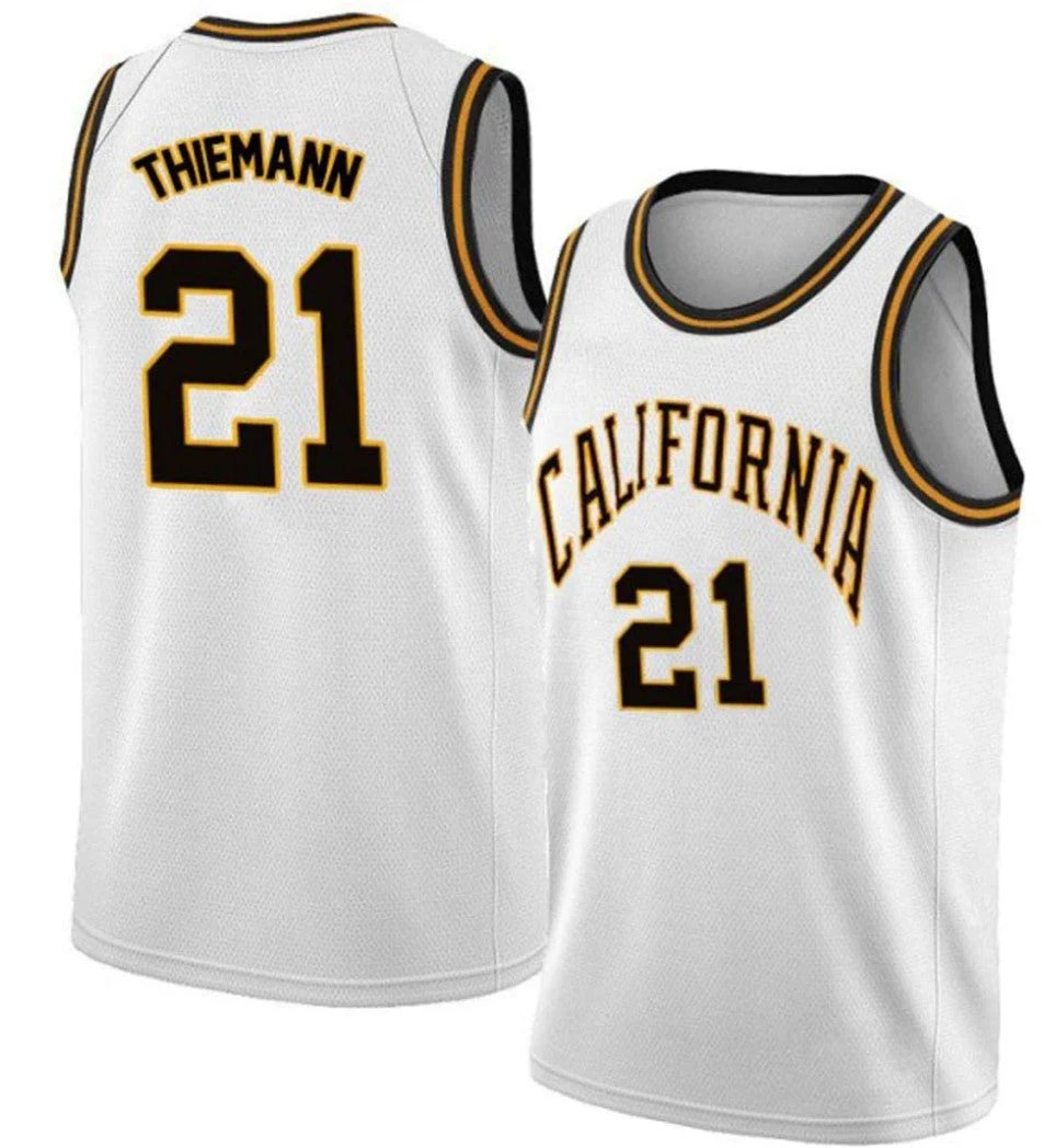 Lars Thiemann Jersey California Golden Bears College Basketball #21 by My store basketball