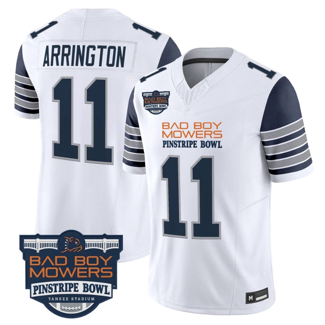 LaVar Arrington Jersey #11 Penn State 2025 Pinstripe Bowl Vapor Stitched White by NCAA Football Jersey
