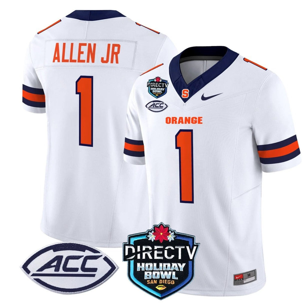 LeQuint Allen Jersey #1 Syracuse Orange 2025 Holiday Bowl Patch White by My Store