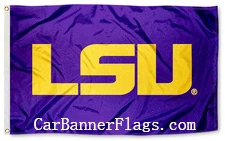 NCAA LSU Tigers Flag-Louisiana State University Banner -3x5FT 100% polyster by flagsshop