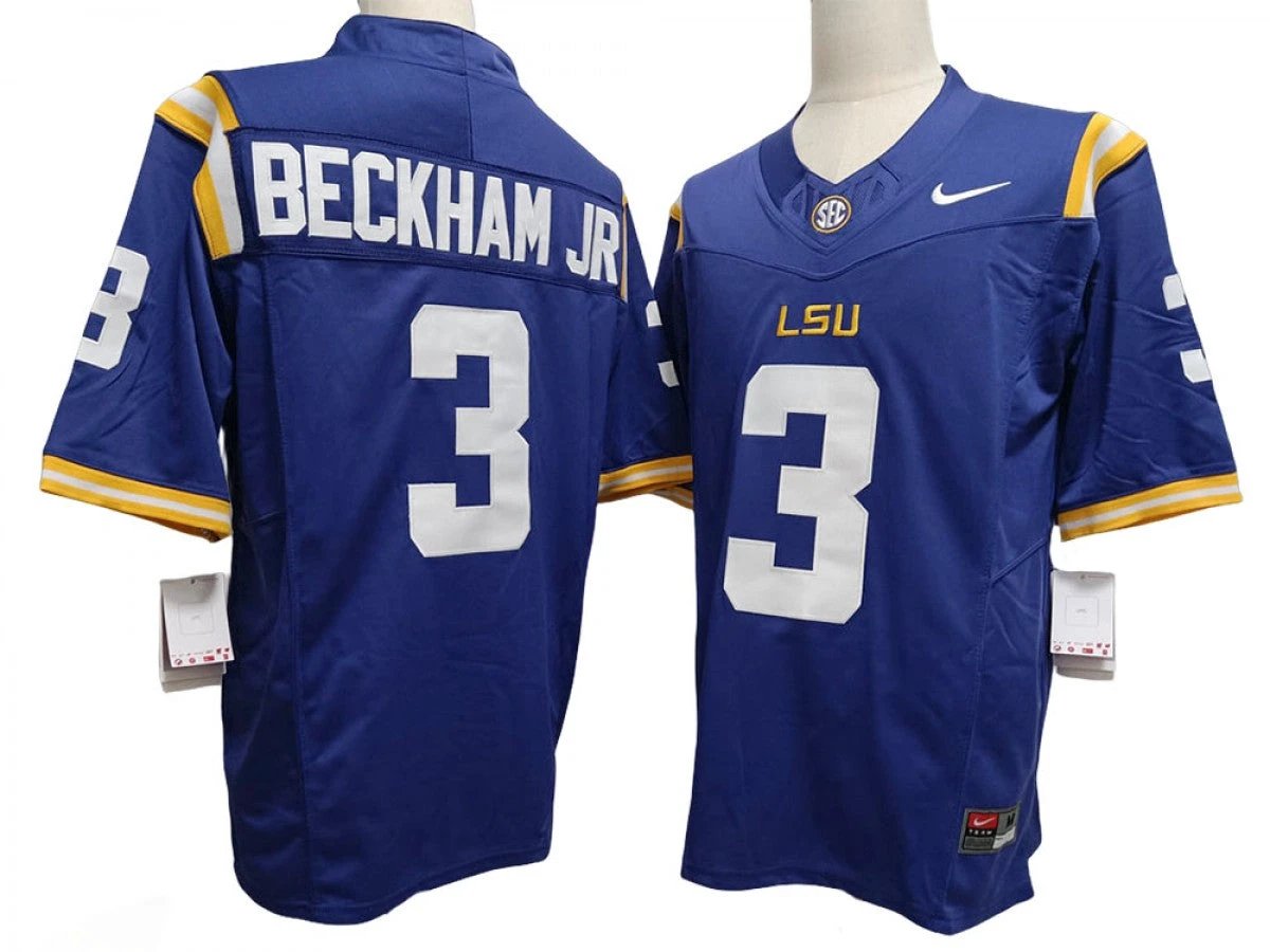 LSU Tigers #3 Odell Beckham Jr. Vapor F.U.S.E. Limited Jersey by My Store NCAA Football Jerseys