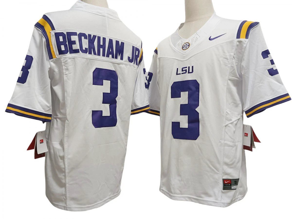 LSU Tigers #3 Odell Beckham Jr. Vapor F.U.S.E. Limited Jersey by My Store NCAA Football Jerseys