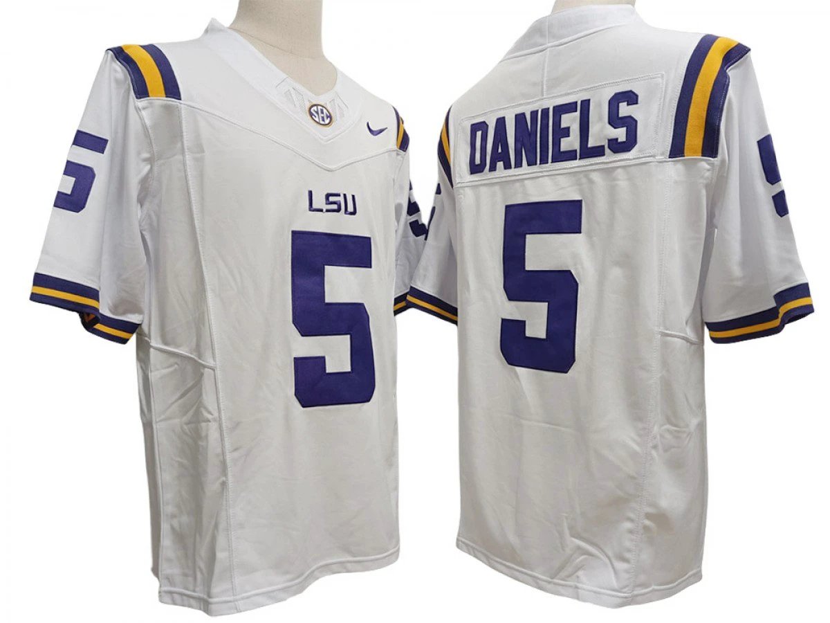 LSU Tigers #5 Jayden Daniels Vapor F.U.S.E. Limited Jersey by My Store NCAA Football Jerseys