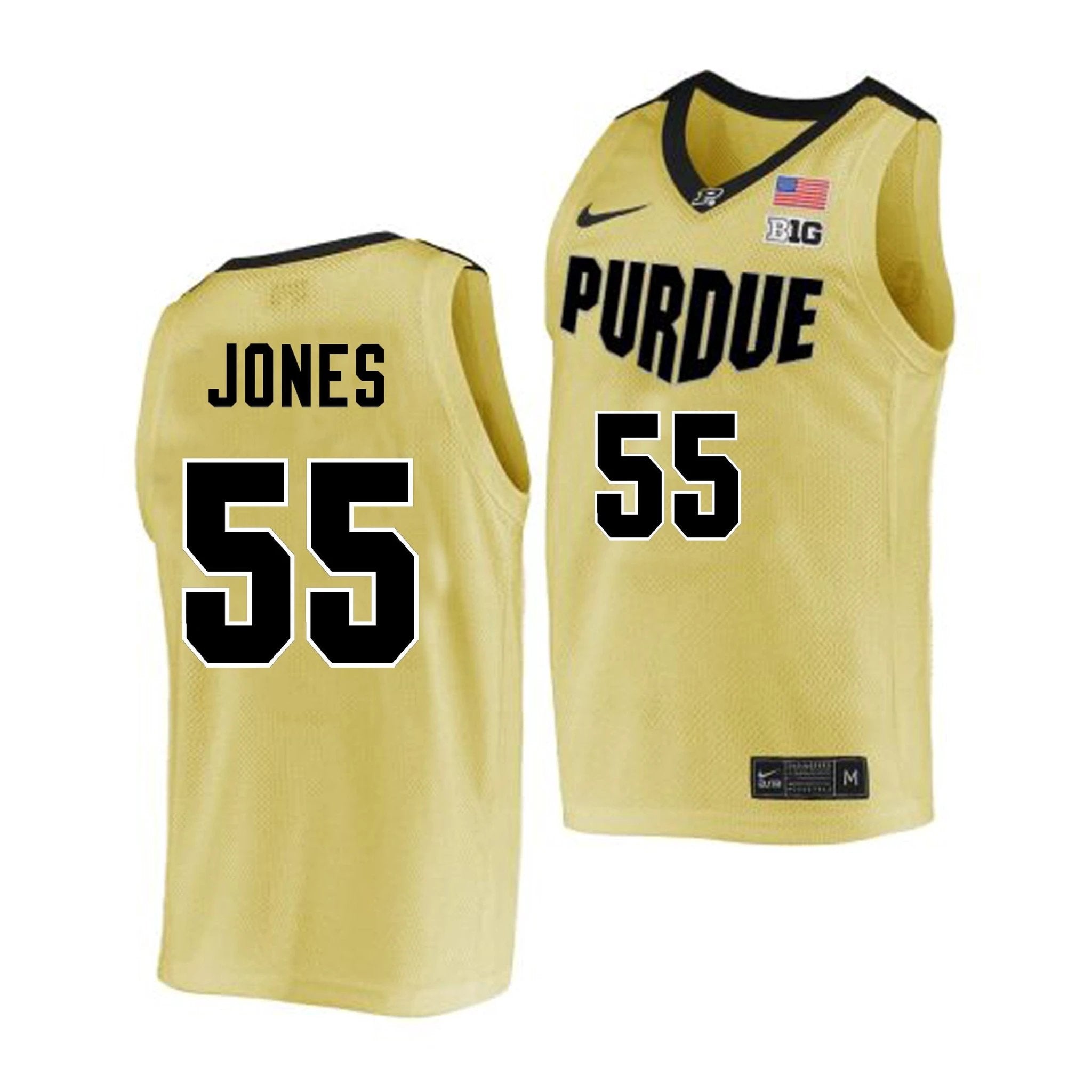 Lance Jones Jersey #55 Purdue Boilermakers College Basketball Gold Classic by My store basketball