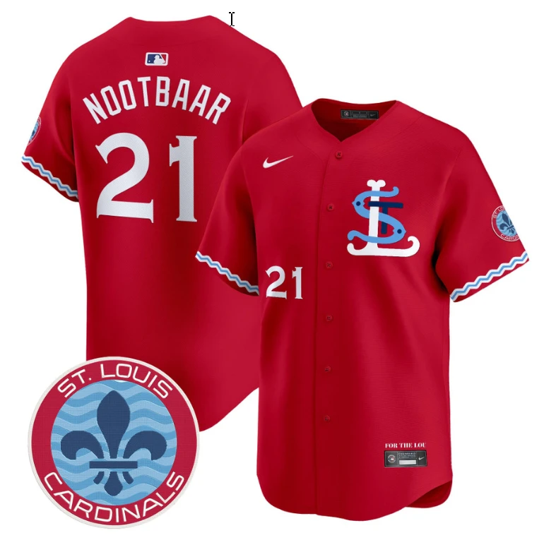 Lars Nootbaar Jersey #21 St. Louis Cardinals City Connect Vapor Premier Limited Stitched by My Store