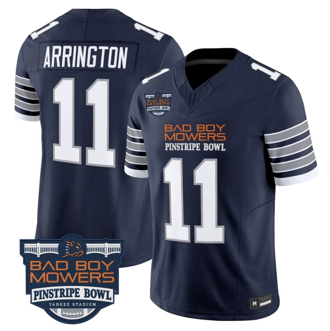 LaVar Arrington Jersey #11 Penn State 2025 Pinstripe Bowl Vapor Stitched Navy by NCAA Football Jersey