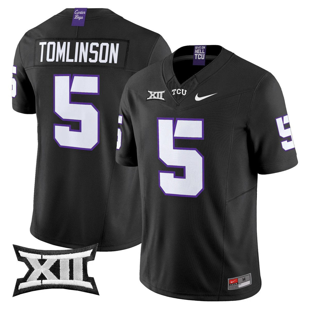 LaDainian Tomlinson Jersey #5 TCU Horned Frogs 2025 Limited Stitched Black by My Store NCAA Football Jerseys