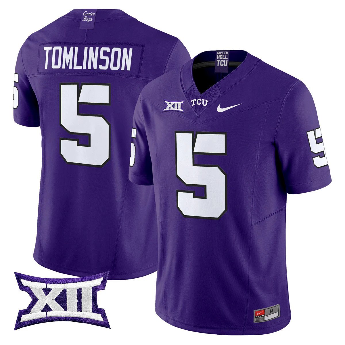 LaDainian Tomlinson Jersey #5 TCU Horned Frogs 2025 Limited Stitched by My Store NCAA Football Jerseys