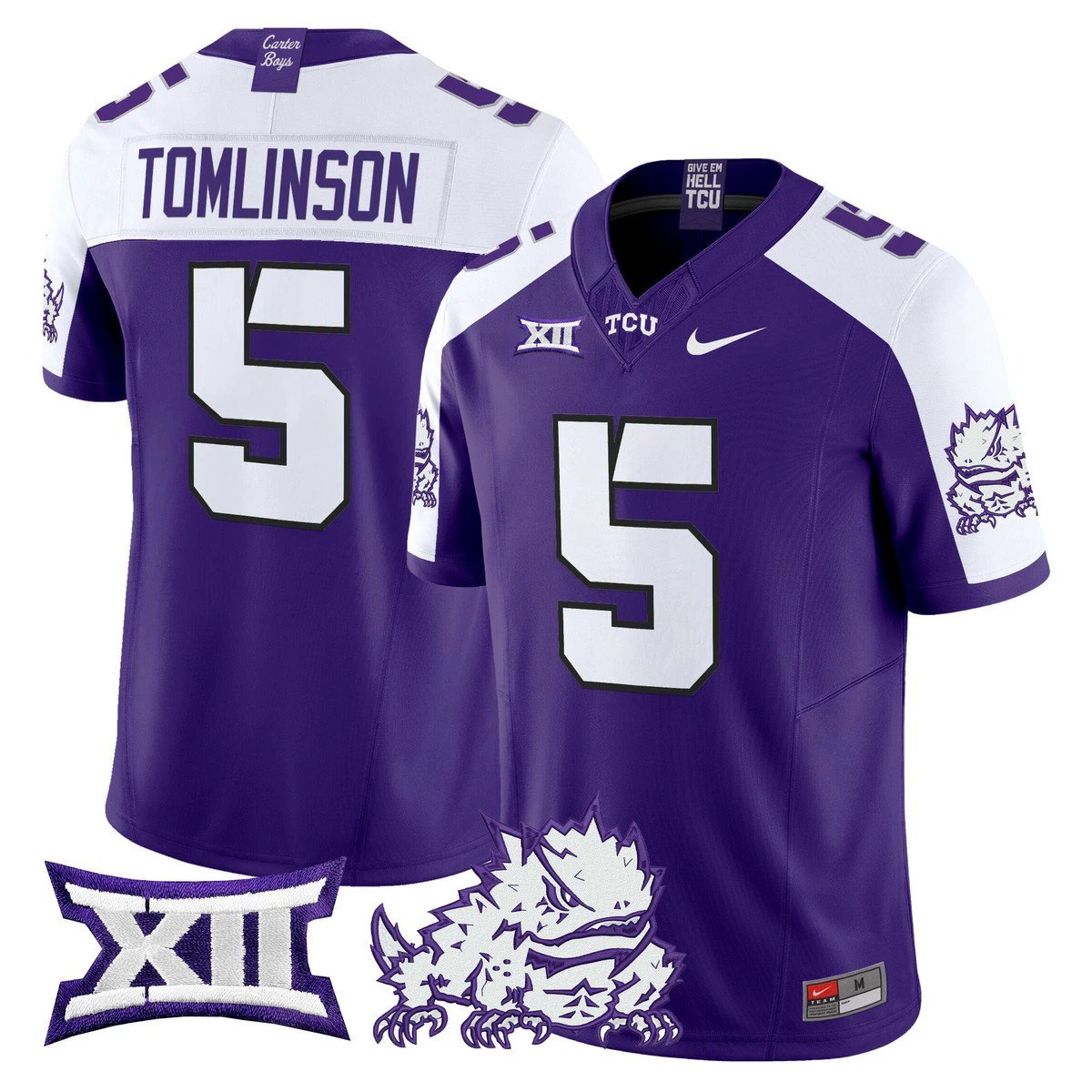 LaDainian Tomlinson Jersey #5 TCU Horned Frogs 2025 Limited Stitched by My Store NCAA Football Jerseys