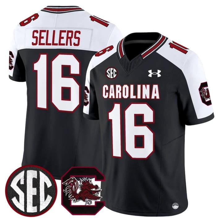 LaNorris Sellers Jersey #16 South Carolina Gamecocks 2025 Stitched Black Alter by My Store