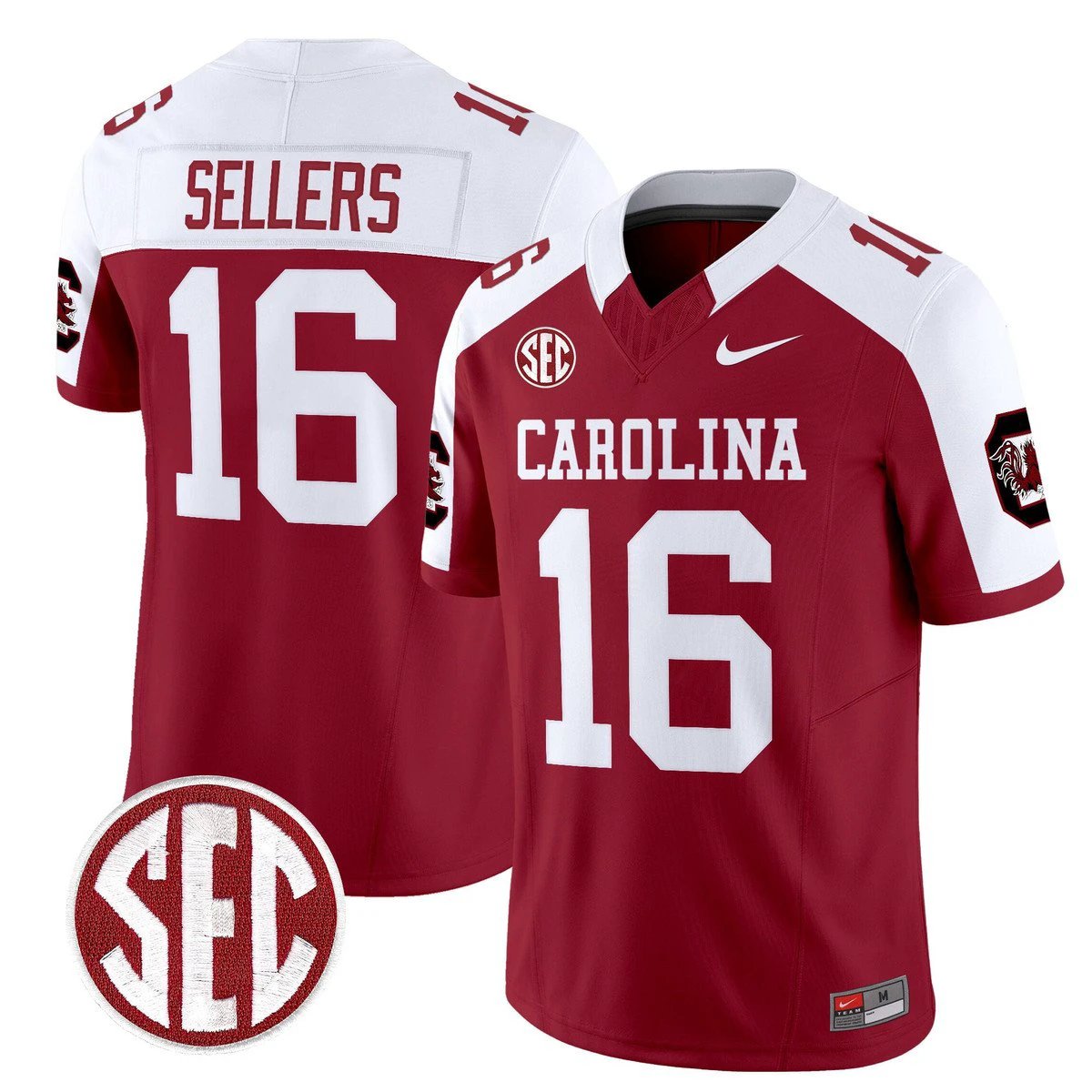 LaNorris Sellers Jersey #16 Carolina 1980 Throwback Rebrand 2026 by My Store NCAA Football Jerseys