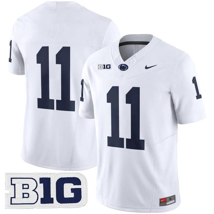 LaVar Arrington Jersey #11 No Name Penn State Nittany Lions 2025 Stitched White by My Store NCAA Football Jerseys