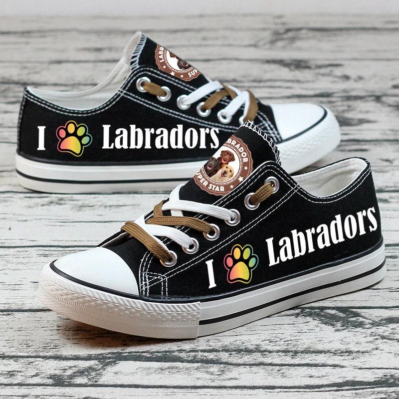 Labrador Retriever Canvas Sneakers Shoes For Men Women Fans by Crocs