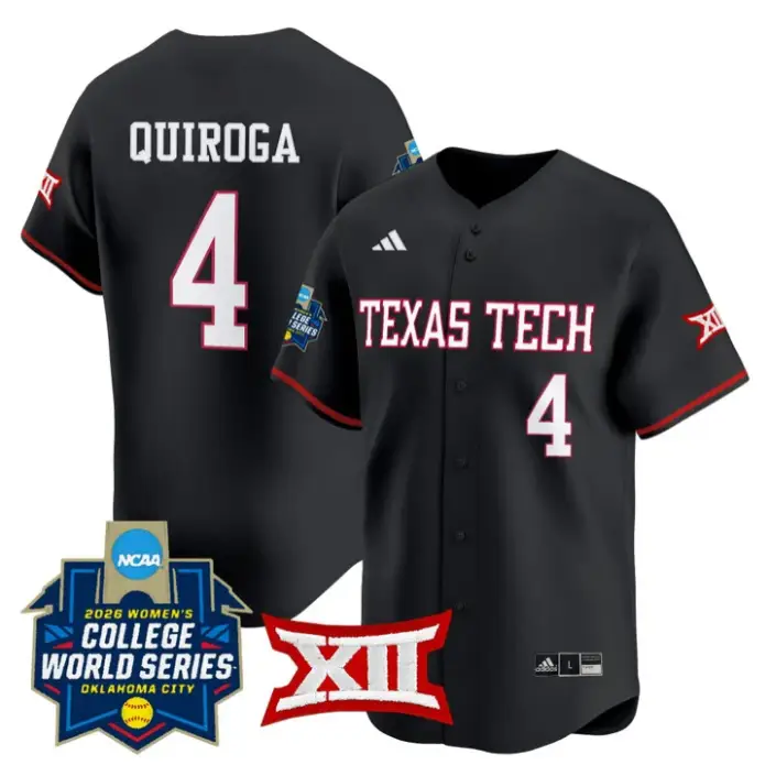 Lagi Quiroga Jersey #4 Red Raiders Softball 2026 World Series (WCWS) by My Store