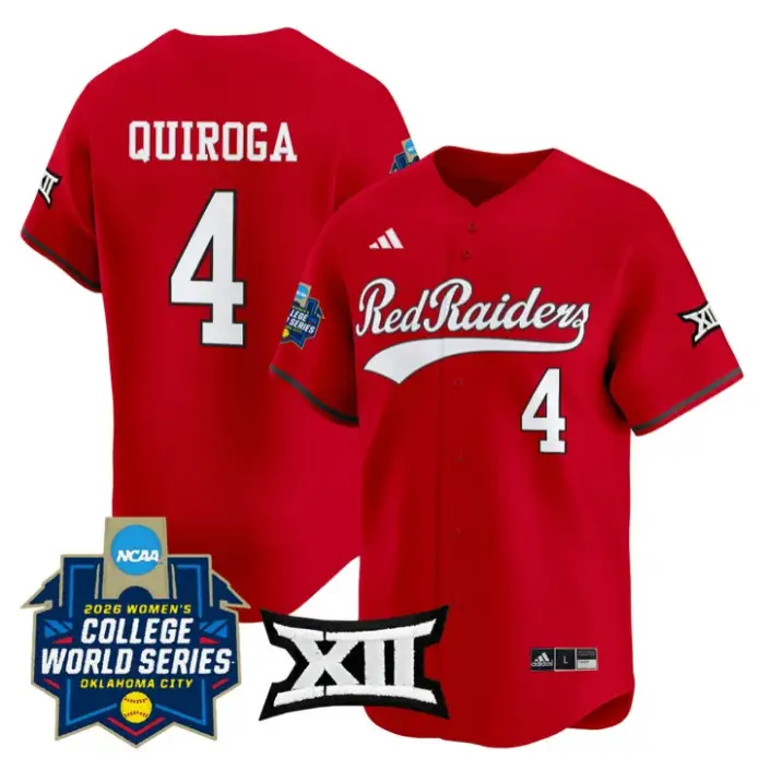Lagi Quiroga Jersey #4 Red Raiders Softball 2026 World Series (WCWS) by My Store