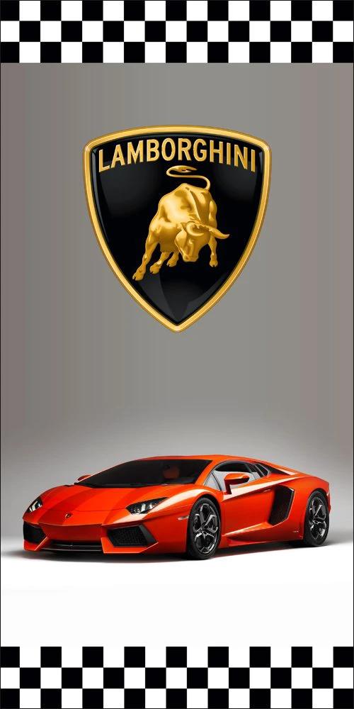 Lamborghini Car Racing Flag Vertical 3X5 Ft Polyester Banner USA 90x150cm by flagsjustdoit