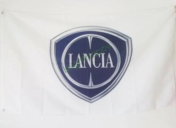 Lancia Delta White Flag3X5 Ft Polyester Banner USA 90x150cm by flagsjustdoit