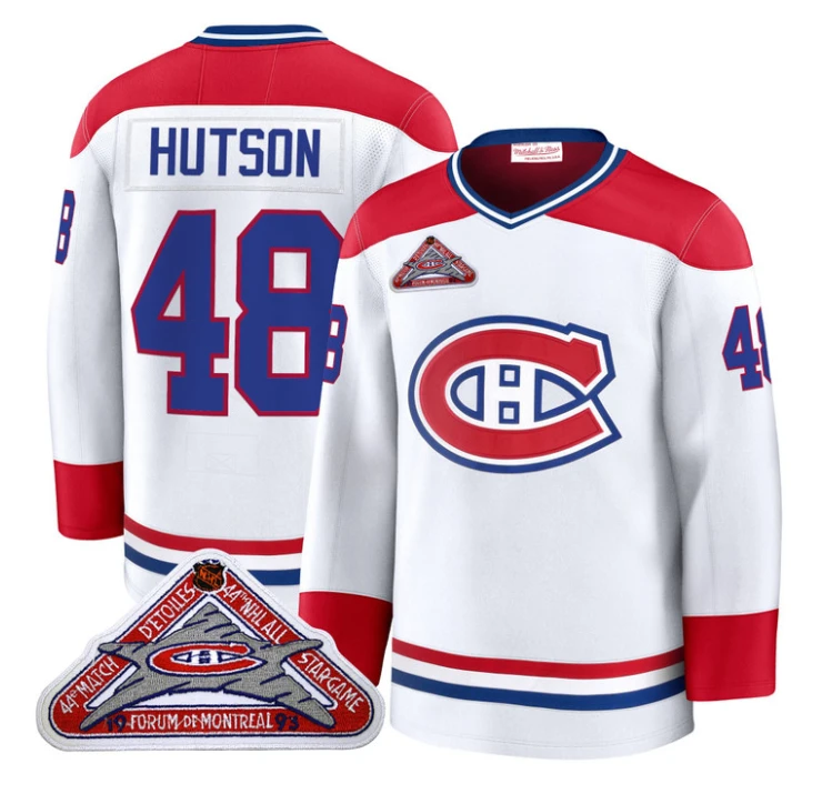 Lane Hutson Jersey #48 Montreal Canadiens Timeless Premium Stitched 1992 Blue Line by Hockey David