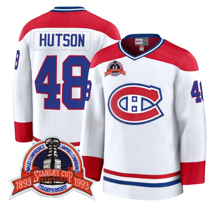 Lane Hutson Jersey #48 Montreal Canadiens Timeless Premium Stitched 1993 Final by Hockey David