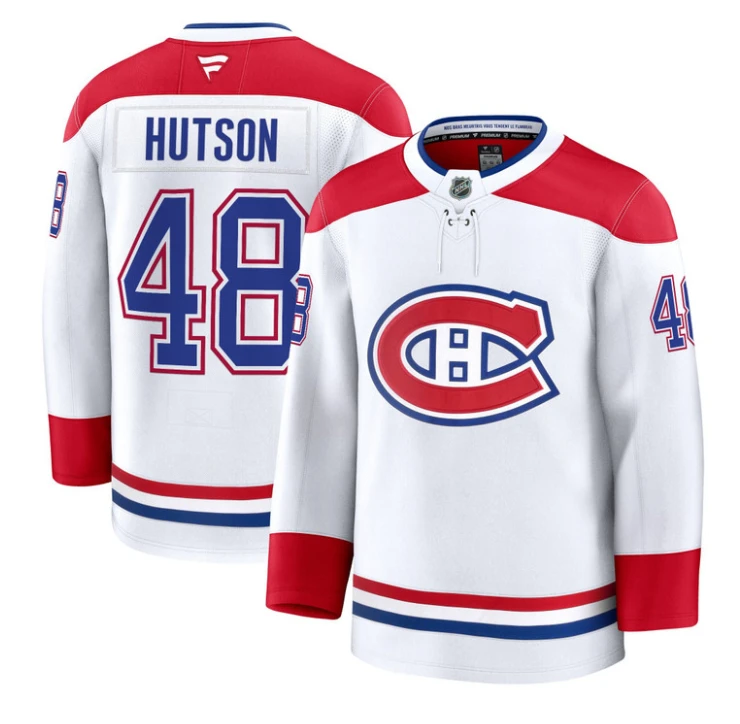 Lane Hutson Jersey #48 Montreal Canadiens Timeless Premium Stitched 2025 Away by Hockey David