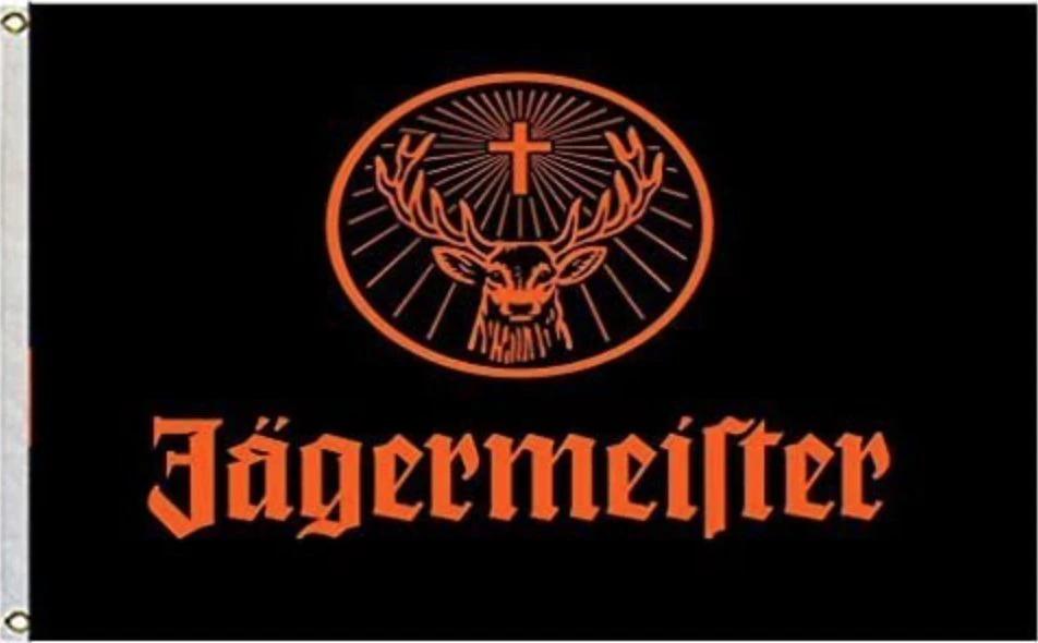 Large 3x5FT Jagermeister Flag Bar Restaurant Dorm Man Cave Garage Decor Frat Ad by flagsjustdoit