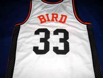 Larry Bird Jersey #33 Valley High School Basketball White by My store basketball