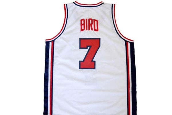 Larry Bird Jersey #7 Team USA Basketball White by My store basketball