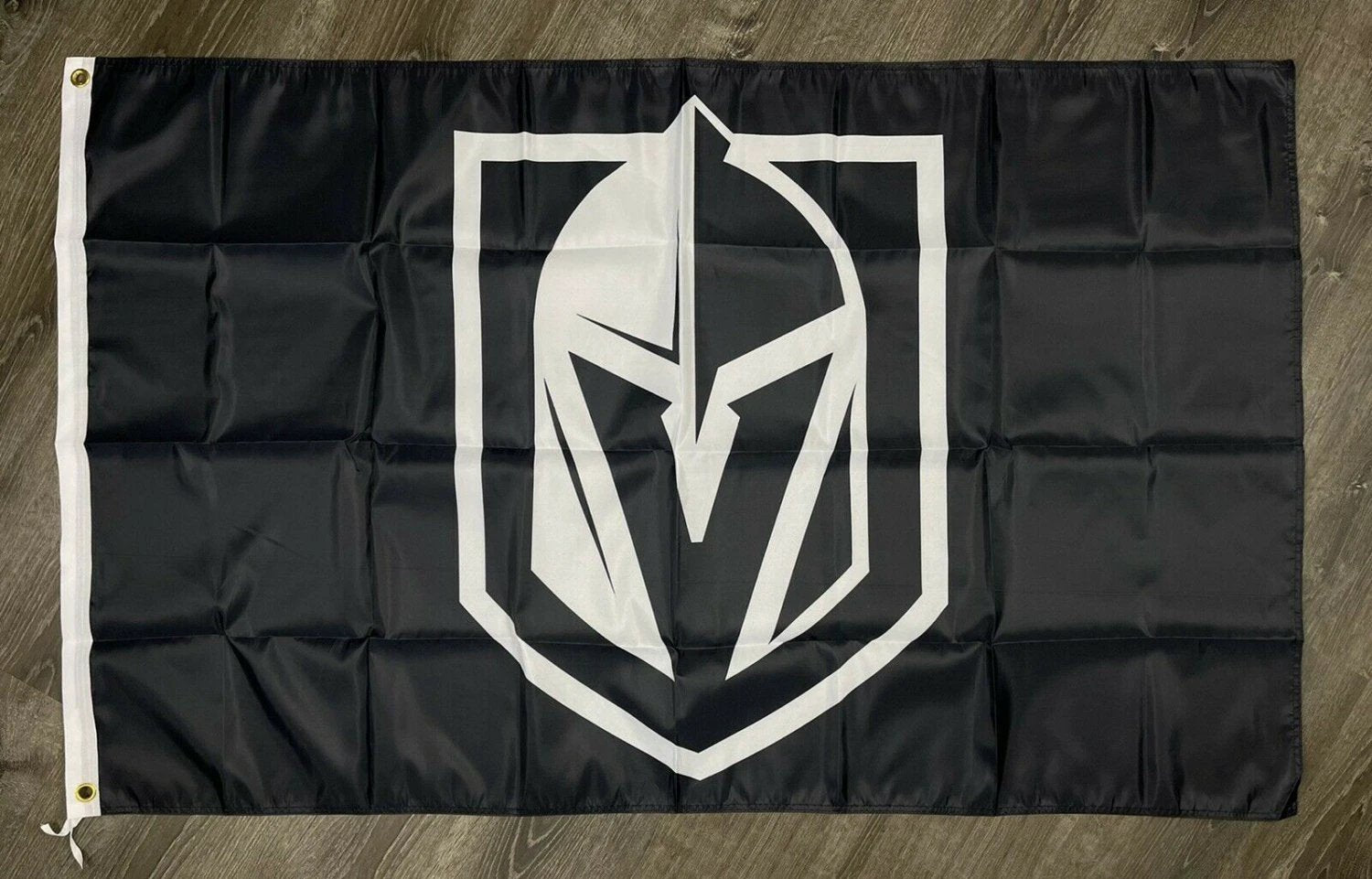 Las Vegas Golden Knights Logo Flag 3x5 ft Hockey Sport Black Banner Man-Cave by flagsjustdoit